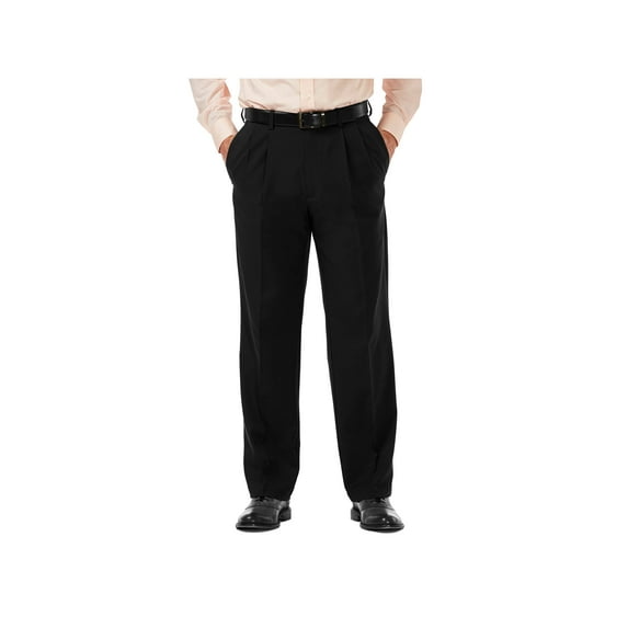 Haggar Men's Cool 18® Pro Solid Pleat Front Pant Classic Fit HC00248