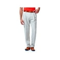 thumbnail image 1 of Haggar Men's Cool 18® Solid Pleat Front Pant Classic Fit 41114529486, 1 of 6