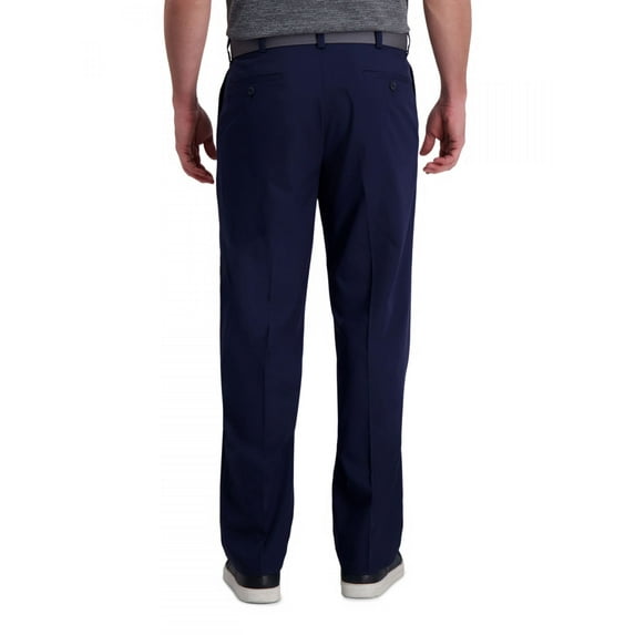 Men's Haggar® Cool Right® Performance Flex Classic-Fit Pleated Pants Color: Midnight Size: 34X30