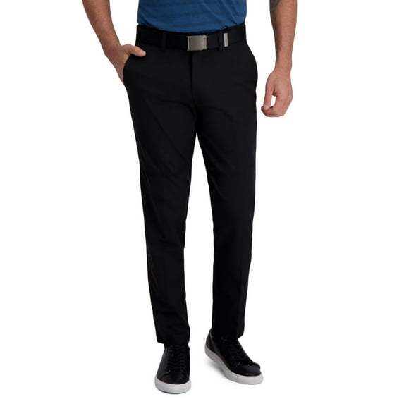 Men's Haggar® Cool Right® Performance Flex Slim-Fit Flat-Front Pants Color: Black Size: 32X32