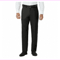 thumbnail image 1 of Haggar Men's Big-Tall Premium No Iron Classic-Fit Expandable-Waist Plain-Front Pant (Black, 34x32), 1 of 2