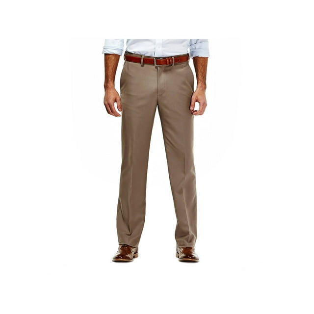 Haggar Men's Gabardine Flat Front Dress Pant Straight Fit HD00480