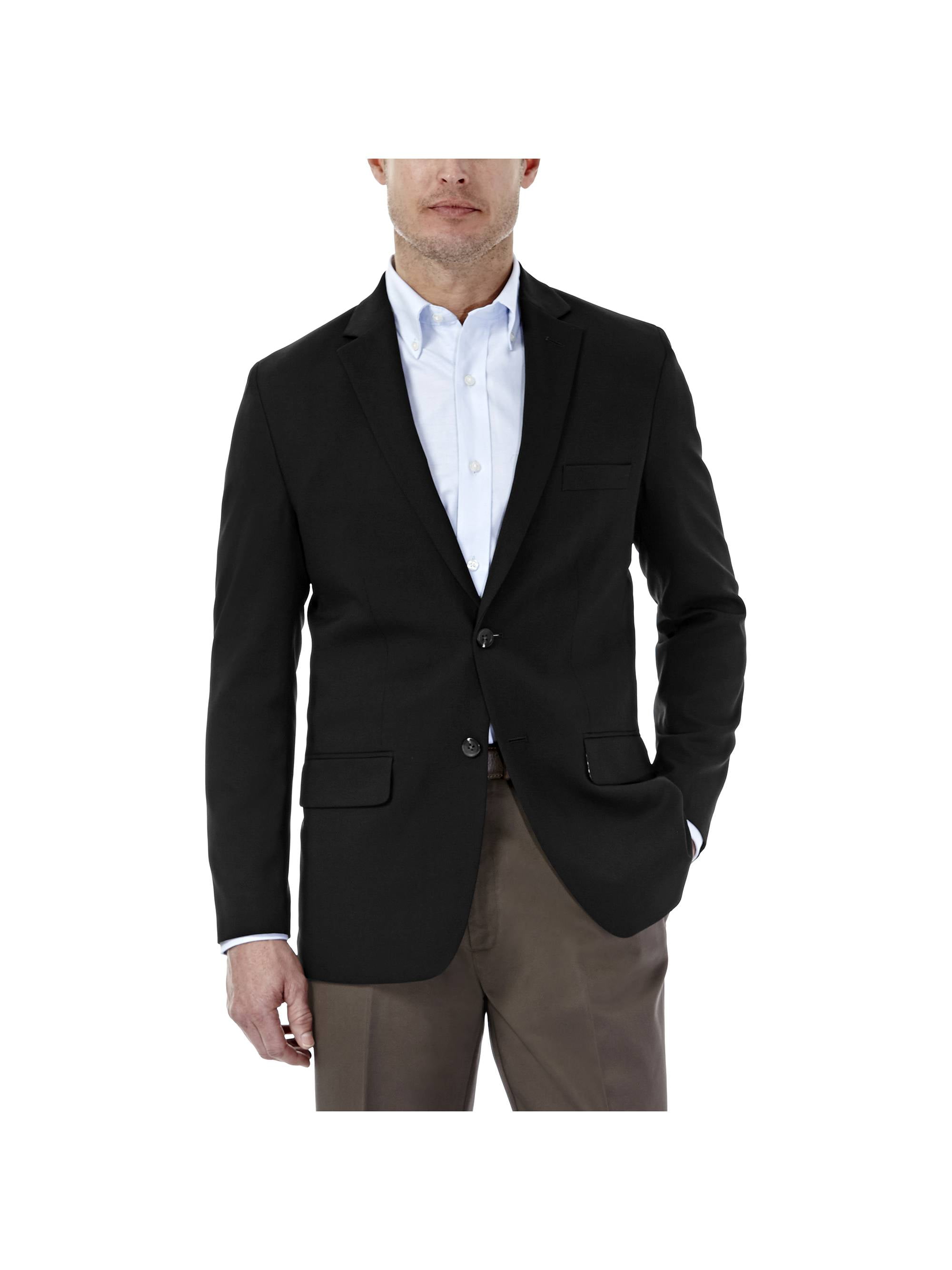 Haggar Men s In Motion Blazer Straight Fit HJ10338 Walmart