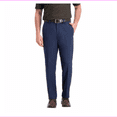 thumbnail image 1 of Haggar Men's In Motion Performance Straight Fit Stretch Pants 38W-30L/Medium Blue Heather, 1 of 1