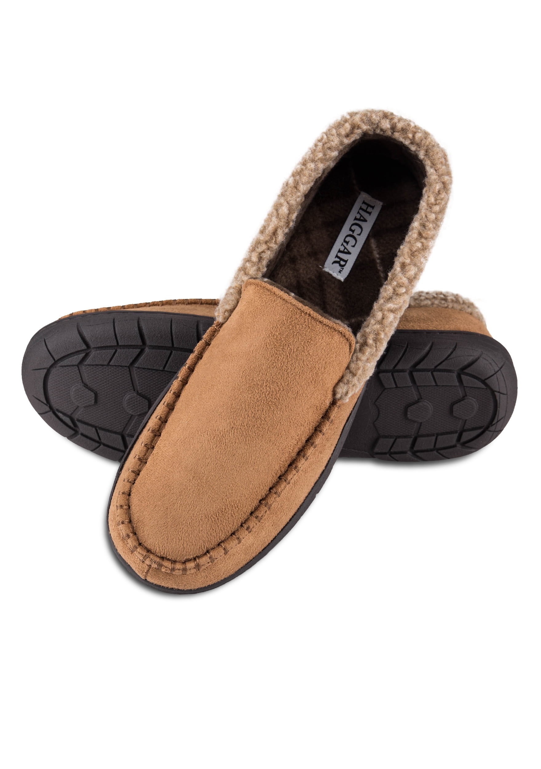 NWT Haggar indoor outdoor microsuede Venetian black slippers size XXL 13/14 Haggar Men main image 3