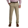 thumbnail image 1 of Haggar Mens Classic fit Dress Pants 42 / 30 Beige Solid Stretch, 1 of 2