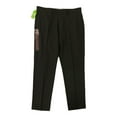 thumbnail image 1 of Haggar Men's Performance Comfort Stretch Flat Front Dress Pant, Straight Fit (Black, 34x32), 1 of 2