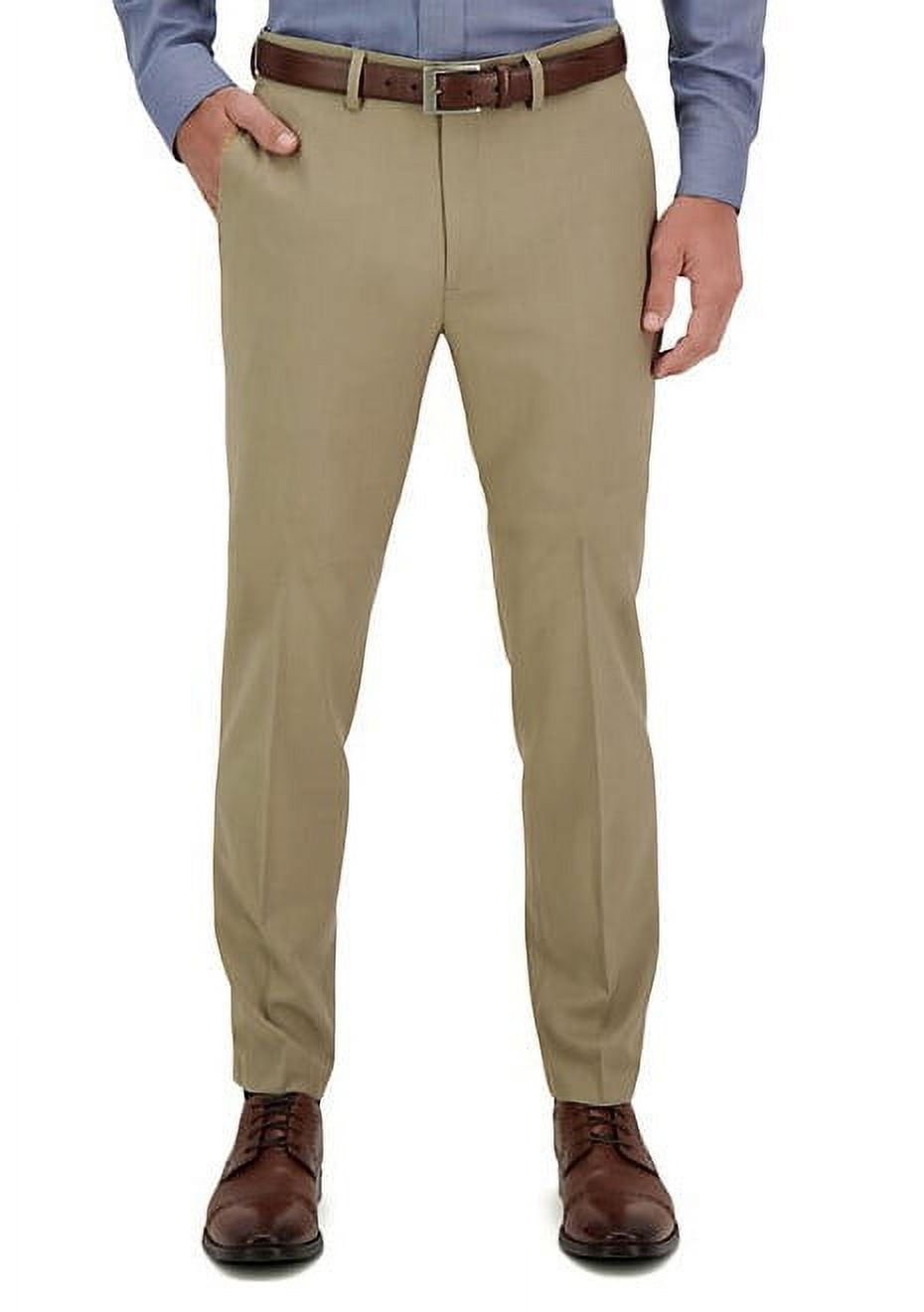 haggar men's premium comfort straight fit flat front dress pant Haggar Premium Comfort Tonal Windowpane Dress Pants in Black/Charcoal