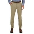thumbnail image 1 of Haggar Men's Performance Stretch Comfort Flat Front Dress Pant, Straight Fit (Med Khaki, 40x30), 1 of 2