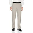 thumbnail image 1 of Haggar Men's Premium Comfort Classic Fit Flat Front Expandable Waist Pant, Stone, 42Wx32L, 1 of 3