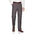 thumbnail image 1 of Haggar Men's Premium Comfort Classic Fit Pleat Front Pant Reg. and Big & Tall Sizes Standard 34W x 30L Charcoal, 1 of 4