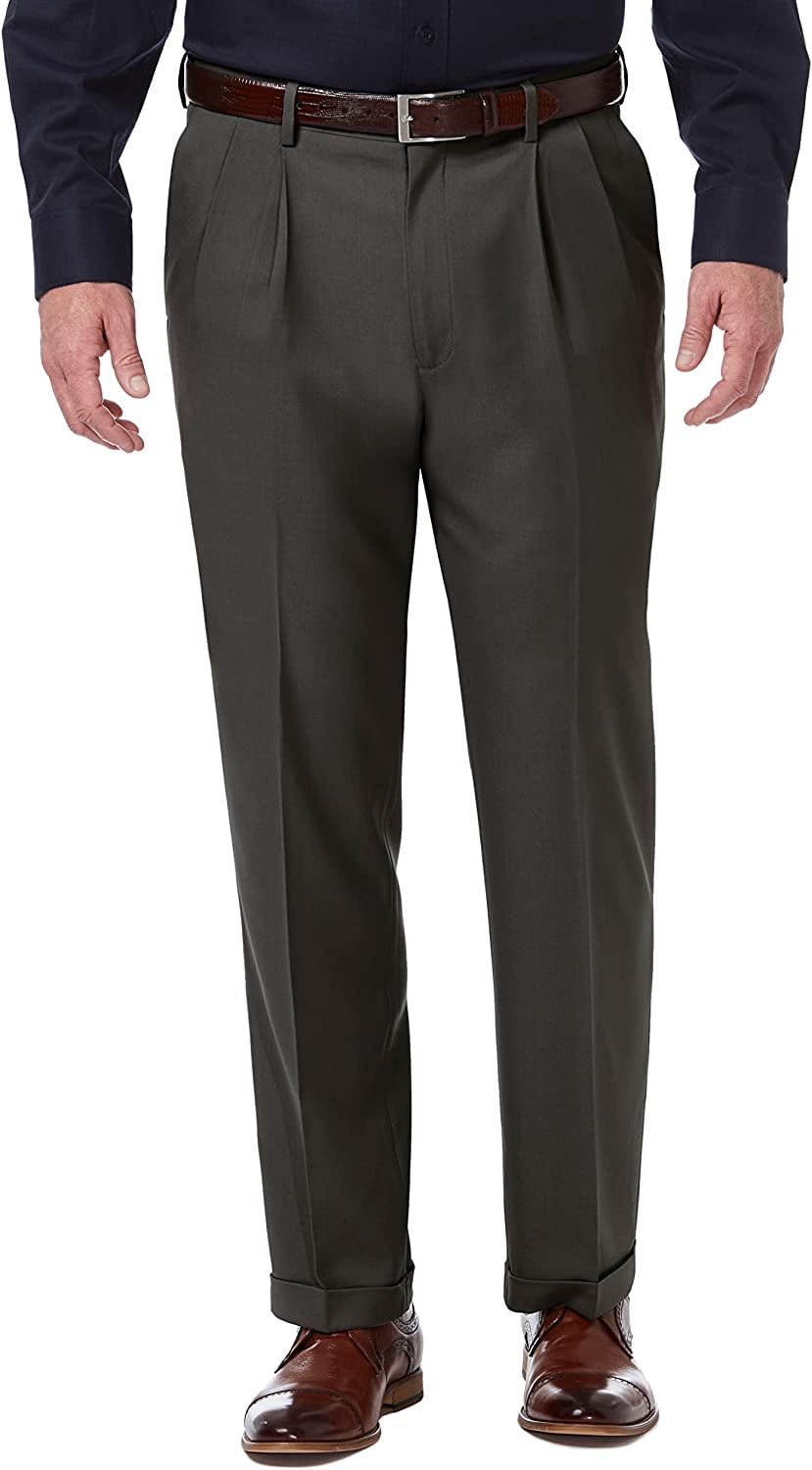 HAGGAR Mens Black Pants 34 X 32 - Walmart.com