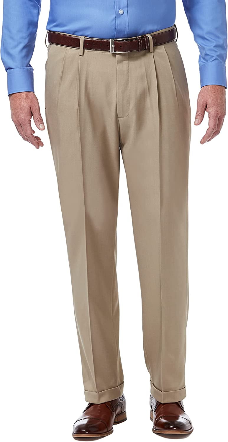 Haggar Men's Premium Comfort Stretch Classic-Fit Solid