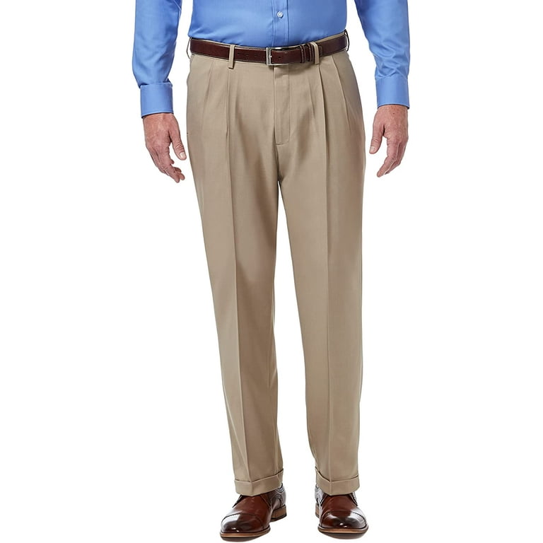 Haggar Men's Premium Comfort Stretch Classic-Fit Solid