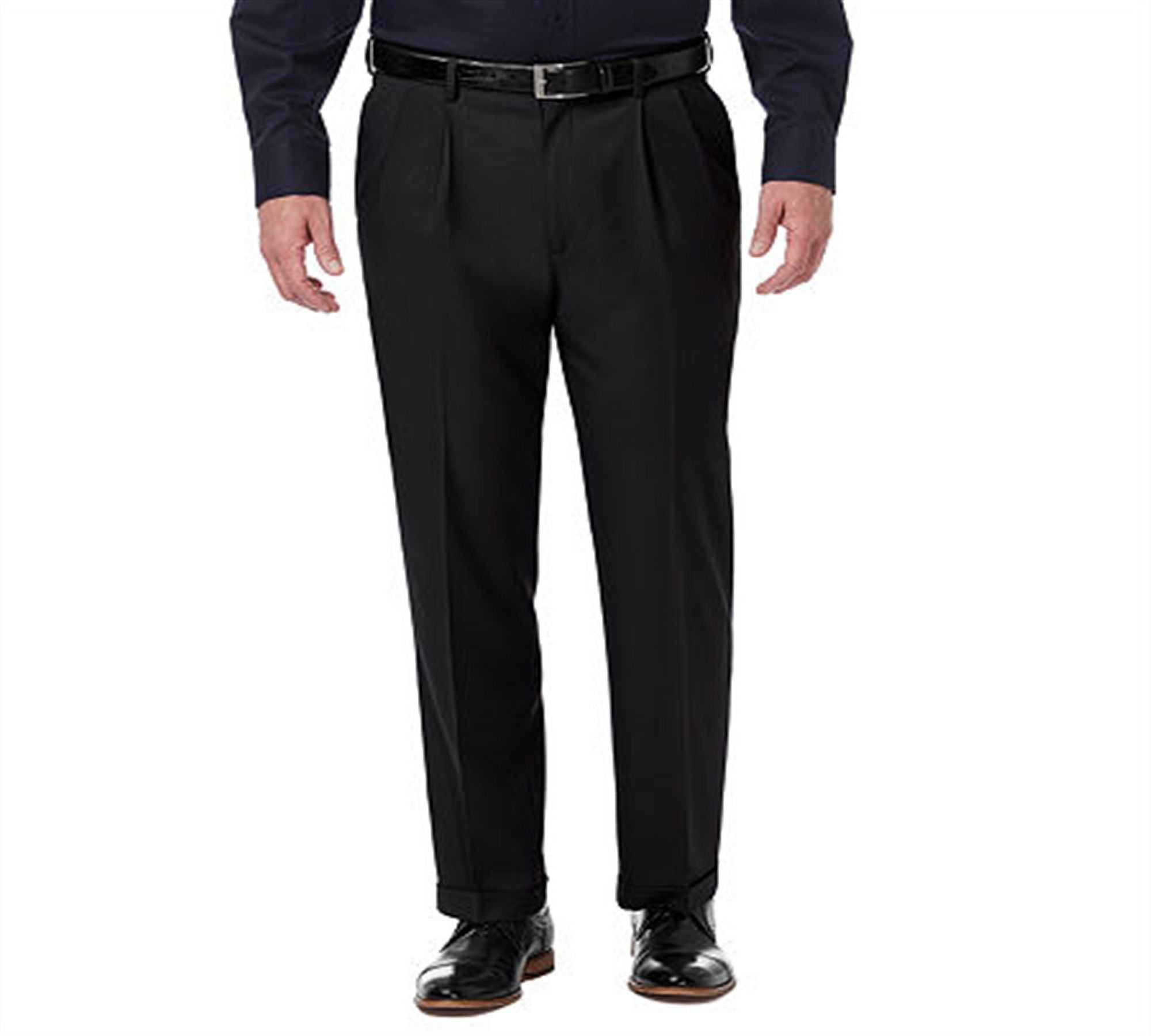 Mens black pleated shop dress pants