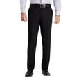 thumbnail image 1 of Haggar Men's Premium Comfort Stretch Khaki Straight Fit Dress Pant Flat Front, Black, Size 36W x 29L, 1 of 6