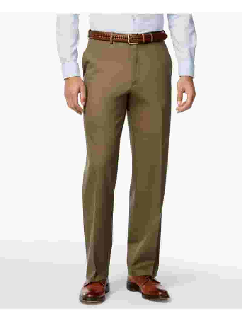 Dockers Pants Haggar Mens Premium No Iron Khaki Classic Fit