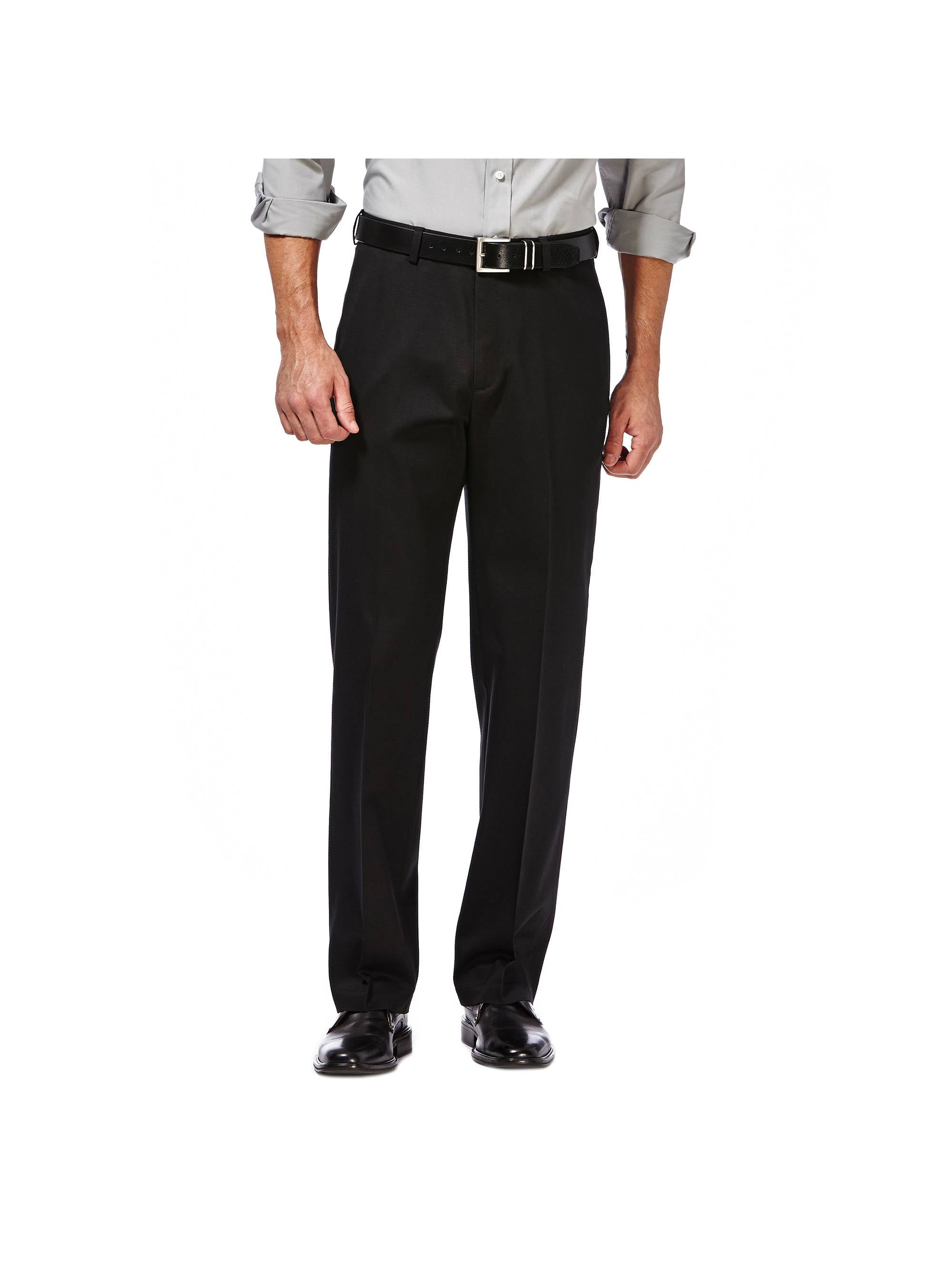 Haggar H26 Men's Tailored Fit Premium Stretch Suit Pants - Black 30x30