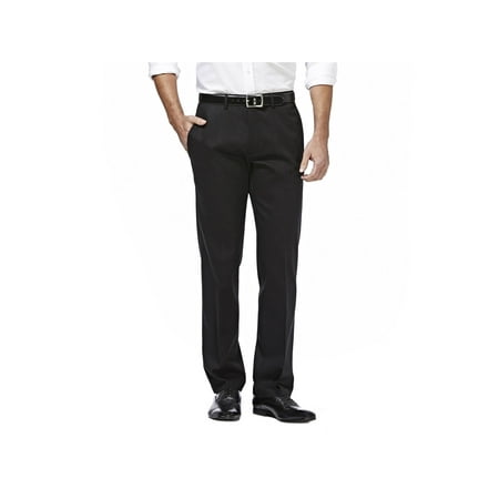 Haggar Men's Premium No Iron Khaki Flat Front Pant Straight Fit, Sizes 30x30-42x32