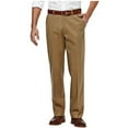 thumbnail image 1 of Haggar Men's Premium Non Iron Twill Pants (US, Waist Inseam, 36, 34, Regular, Regular, Med Khaki), 1 of 2