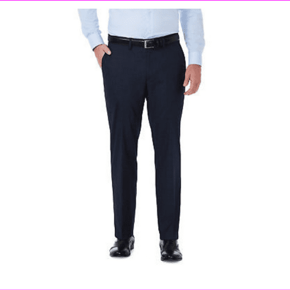 Haggar Men's Premium Stretch Suit Separate Pant Straight Fit 32X32/Black