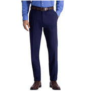 Haggar Men’s Straight Fit 4-Way Stretch Dress Pants, Blue, Size 34 x 30