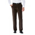 thumbnail image 1 of Haggar Men's Stretch City Flat Front Corduroy Pants, Brown, 44X29, 1 of 2