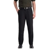 Haggar Men's Super Flex Waistband Performance Pant, Variety (Black, 34W x 32L)