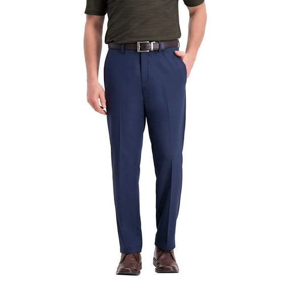 Haggar Men's Super Flex Waistband Performance Pant, Variety Blue, 38x29