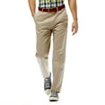 thumbnail image 1 of Haggar Men's Work To Weekend® Khaki Flat Front Pant Straight Fit HC10351, 1 of 6