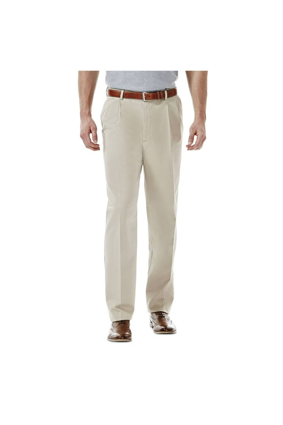 Men's Work To Weekend® Khaki Pleat Front Pant Classic Fit 41114957524