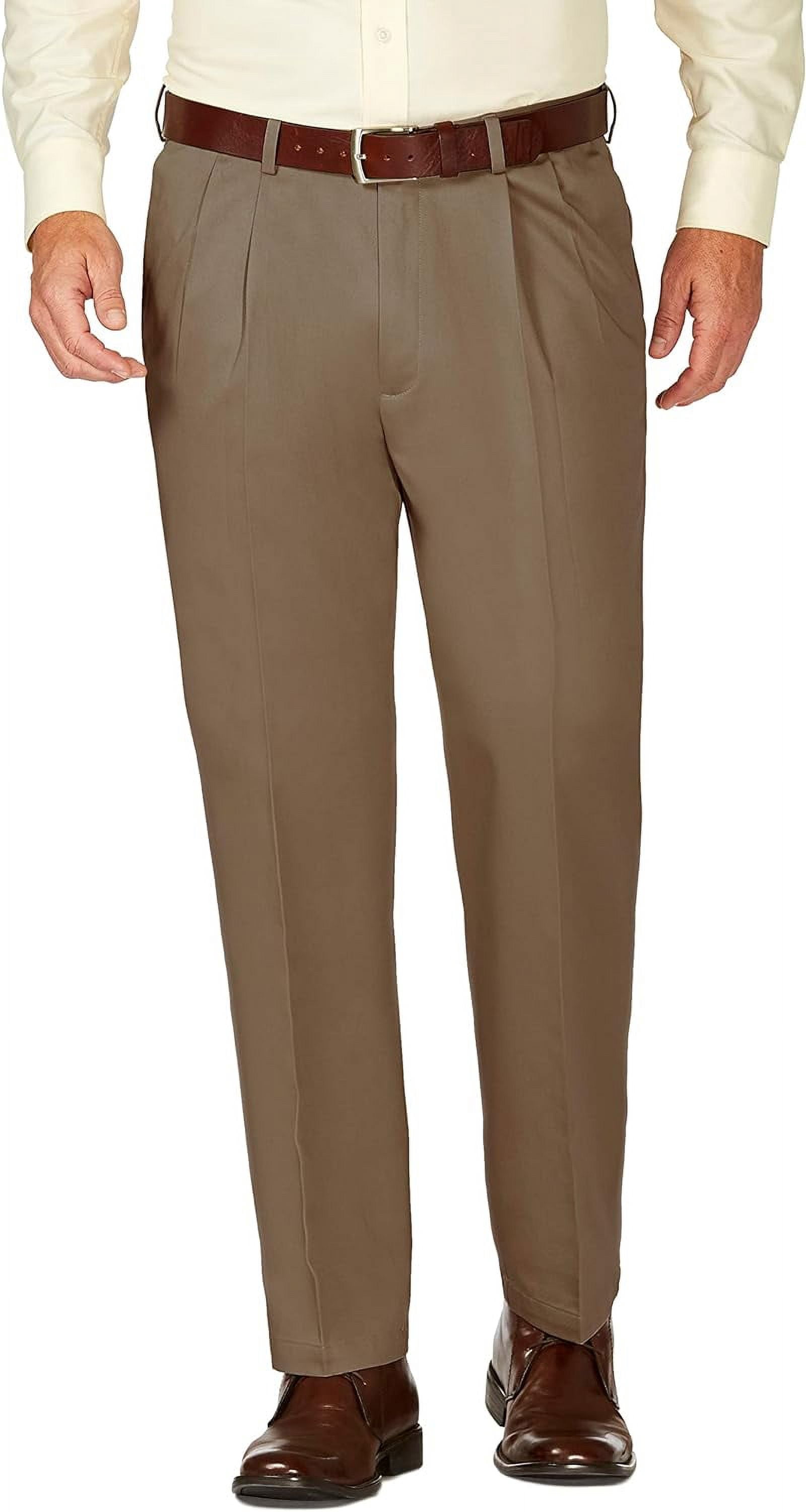 Men's Haggar Work to Weekend ClassicFit Pleated Expandable Waist Pants