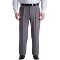 thumbnail image 1 of Haggar Mens BT Premium Comfort Classic Fit Pleat Front Expandable Waist Pant 54W x 30L Medium Gray, 1 of 5