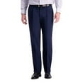 thumbnail image 1 of Haggar Mens Classic Pleated Front Premium Stretch Pants Indigo Blue 36 x 31, 1 of 1