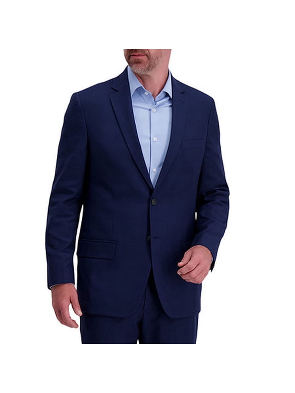 Smart Wash Classic Fit Suit Separate Jacket Men's 48R Midnight Solid