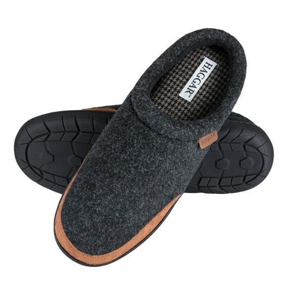 Haggar Mens Clog Slipper House Shoe Indoor/Outdoor with Memory Foam Comfort