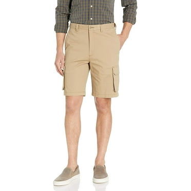Haggar Mens Comfort Cargo Short Regular and Big  Tall Sizes 34 Khaki Casual