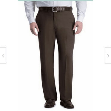 Men's Haggar Premium No Iron Straight Fit Pants - Stretch Waistband, Multiple Colors & Sizes