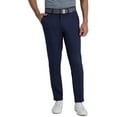 thumbnail image 1 of Haggar Mens Cool Right Performance Flex Stria Slim Fit Flat Front Pant 34W x 30L Ink, 1 of 6