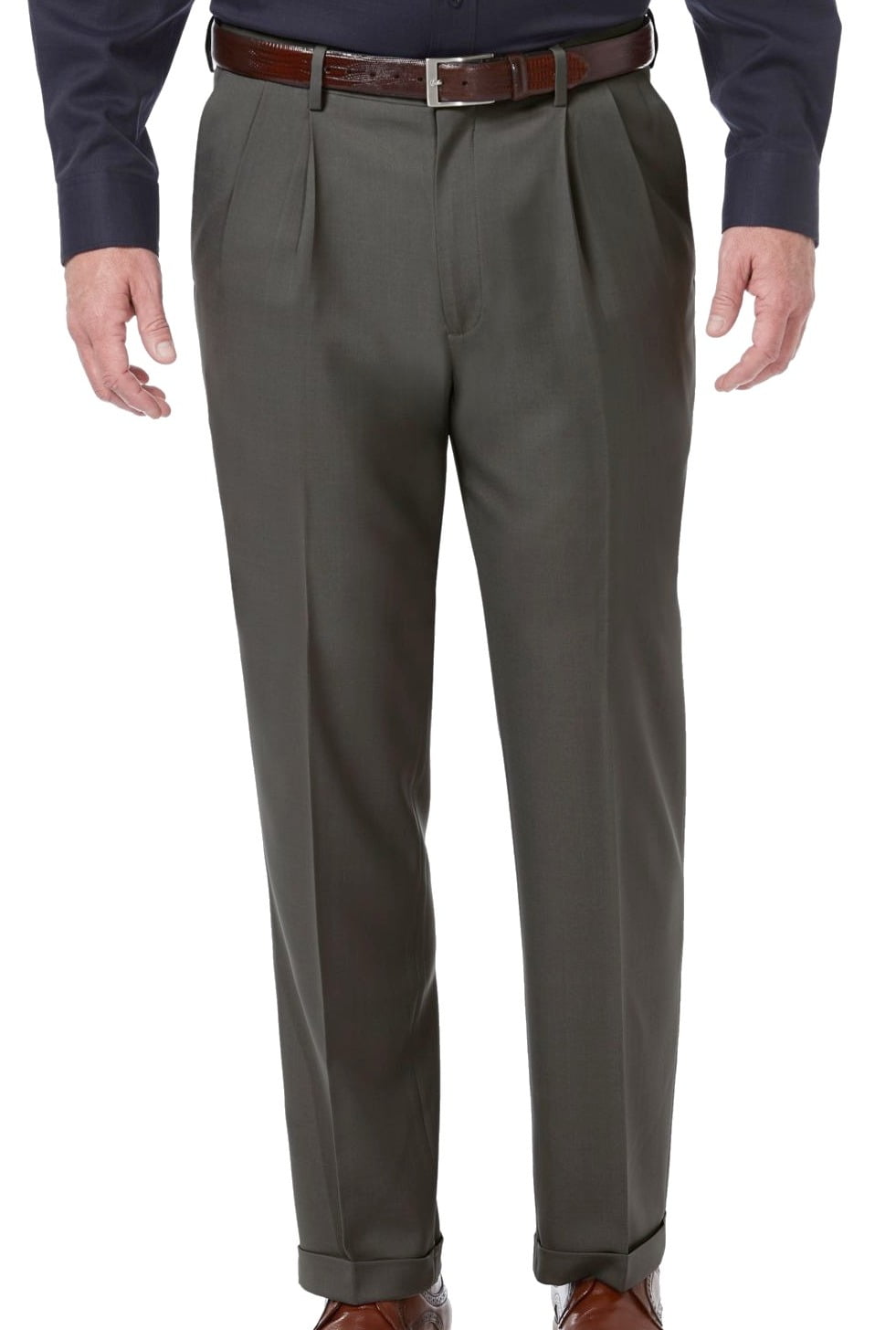 パンツ CLASSIC FIT TROUSERS GRAIGE Work to Weekend Khaki | Classic Fit, Pleated, No Iron