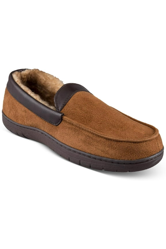 Mens Faux Sued Slip On Loafer Slippers