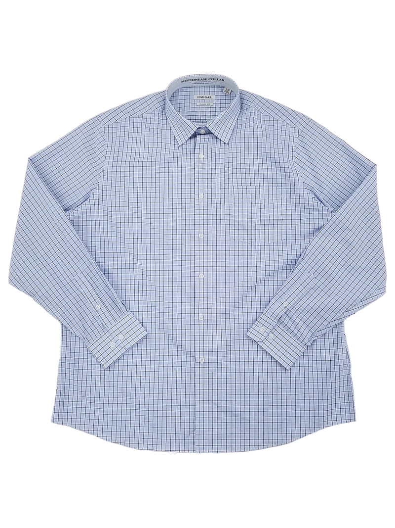 Haggar Mens Light Blue Premium Comfort Classic Fit Dress Shirt 18-18.5 36/37 Haggar Mens Light Blue Premium Comfort Classic Fit Dress Shirt 18-18.5 36/37