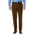 thumbnail image 1 of Men’s Haggar® Premium Comfort Expandable-Waist Classic-Fit Stretch Flat-Front Dress Pants Color: Mocha Size: 44X32, 1 of 4