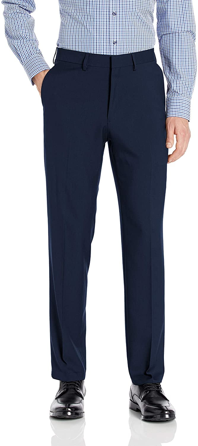 Haggar Mens Premium Comfort Straight Fit Flat Front Dress Pant - Walmart.com Haggar Mens Premium Comfort Straight Fit Flat Front Dress Pant - Walmart.com