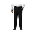 thumbnail image 1 of Haggar Mens Regular fit Casual Pants 52 / 32 Black Solid, 1 of 8