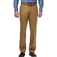 thumbnail image 1 of HAGGAR Mens Brown Flat Front Straight Leg Straight Fit Stretch Pants 32W/ 34L, 1 of 10