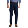 thumbnail image 1 of Haggar Mens Straight fit Casual Pants 36 / 30 Blue Solid Stretch, 1 of 4