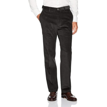 Haggar Mens Stretch Corduroy Expandable Waist Classic Fit Pant