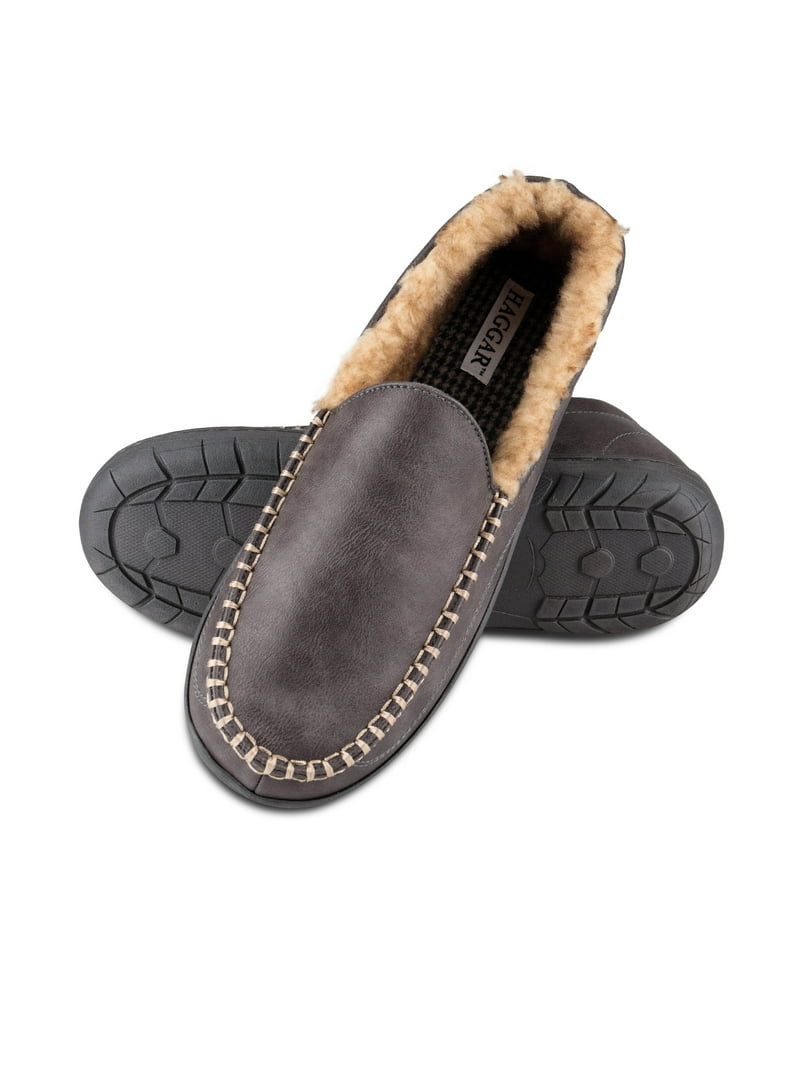 BRAND NEW! MENS HAGGAR MEMORY FOAM SLIPPERS Amazon.com | Haggar MICROSUEDE VENETIAN WITH HEAVY STITCH  main image 4