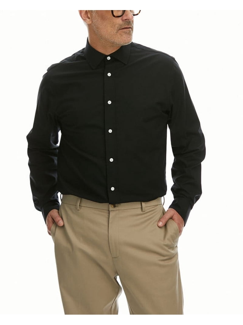 Haggar Premium Comfort Men's Classic Fit Button Up Dress Shirt